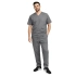 Komplet medyczny męski szary CLINIC SLIM roz. 3XL – komplet medyczny – strój medyczny
